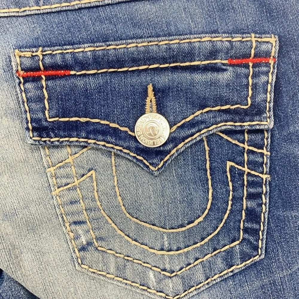 True religion distressed boot cut jeans Size 27